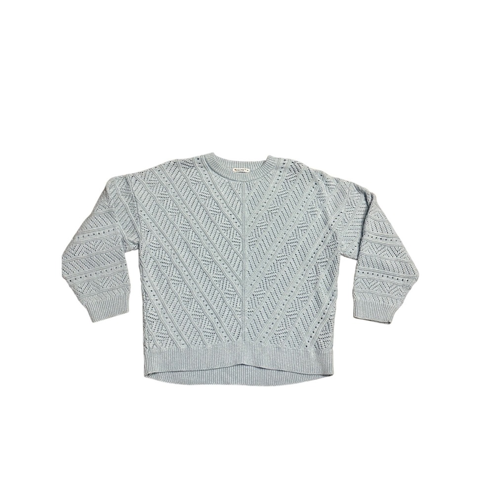 Marine Layer‎ Brooke Textured Oversize Sweater CLOUD BLUE Size XL